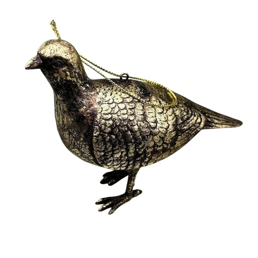 Antique Brass‎ Bird Figurine Original Decorative Collectible Christmas ornament